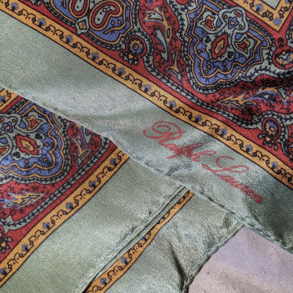 Vintage Silk Ralph Lauren Scarf